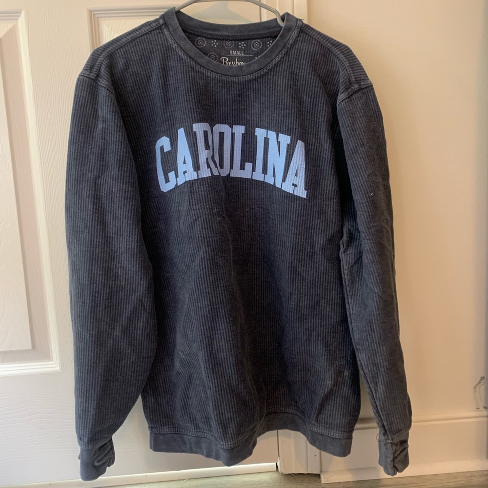 press box ribbed north carolina crewneck !